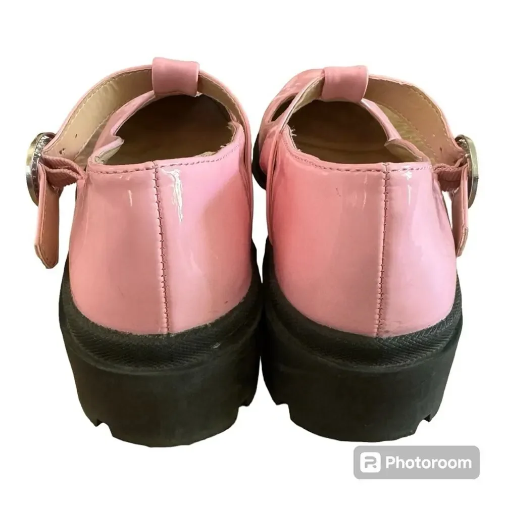 Steve Madden Girls Shoes Suzey Mary Jane Bubble Gum Pink Patent Size 3